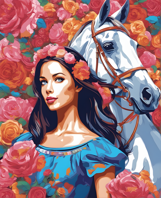 The Princess Horse - Van-Go Paint-By-Number Kit