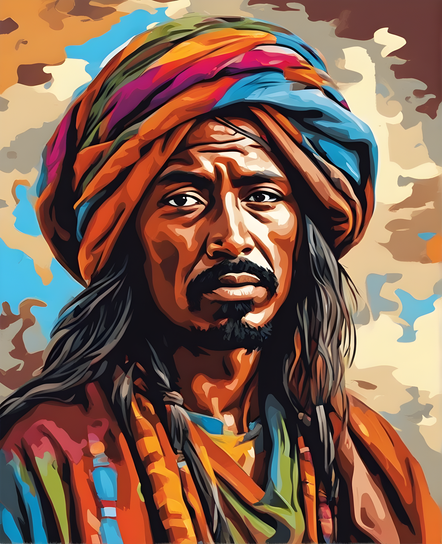 A Refugee (2) - Van-Go Paint-By-Number Kit