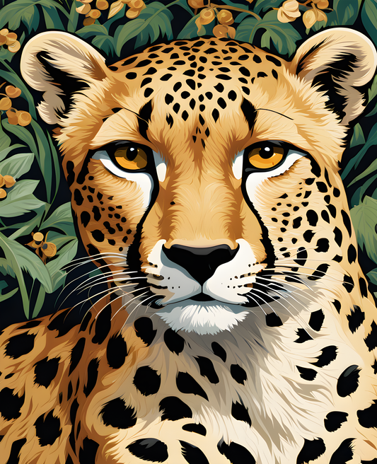 Hunting Cheetah PD (12) - Van-Go Paint-By-Number Kit