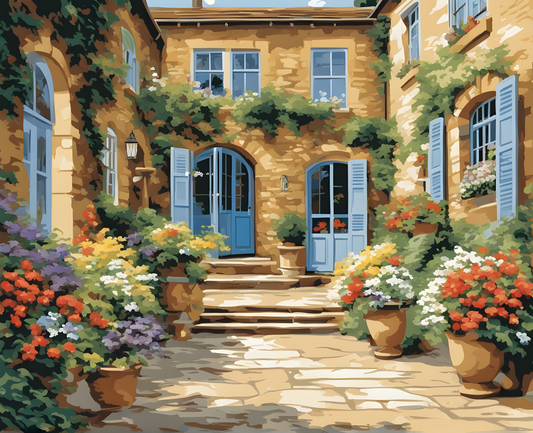 Summer Courtyard - Van-Go Paint-By-Number Kit