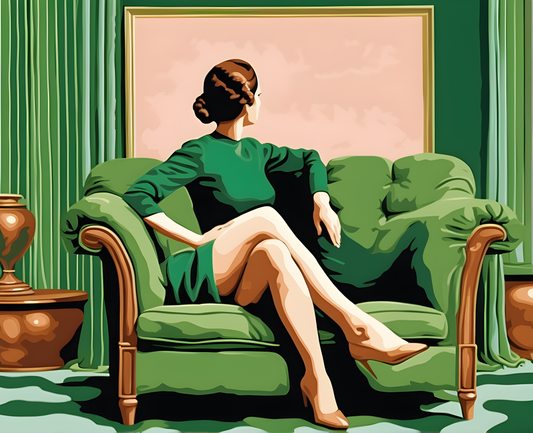 The Green Cushion (2) - Van-Go Paint-By-Number Kit