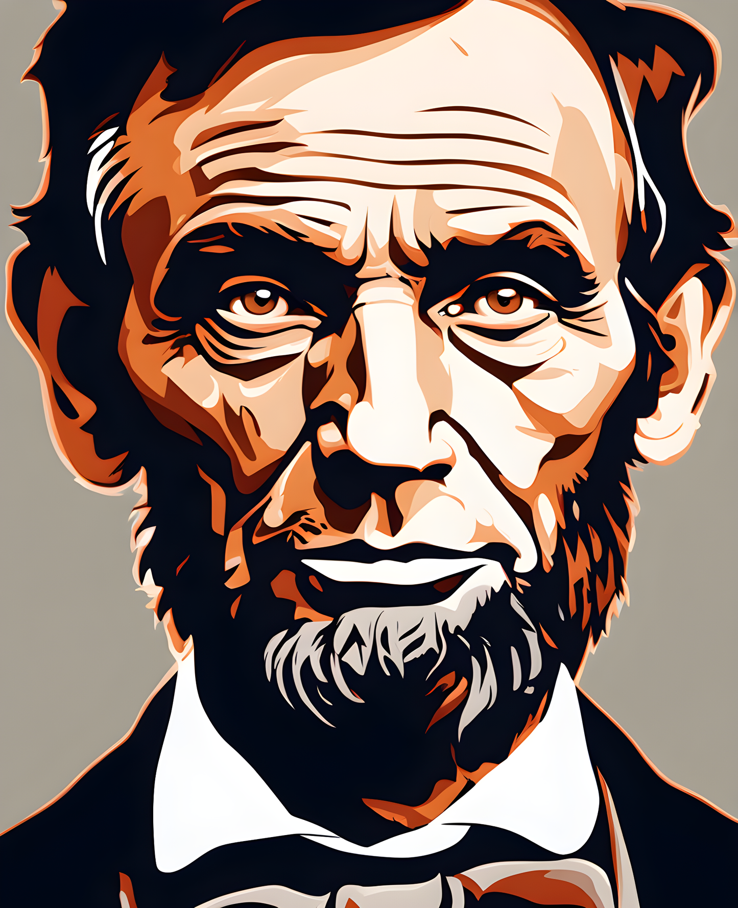 USA Presidential Portraits PD (80) - Abraham Lincoln - Van-Go Paint-By-Number Kit