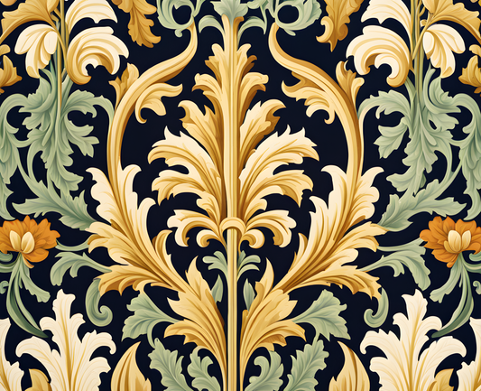 William Morris Style Collection PD (6) - Acanthus Fabric Pattern - Van-Go Paint-By-Number Kit