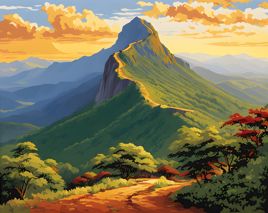 Sri Lanka Collection PD (3) - Adams Peak -  Van-Go Paint-By-Number Kit