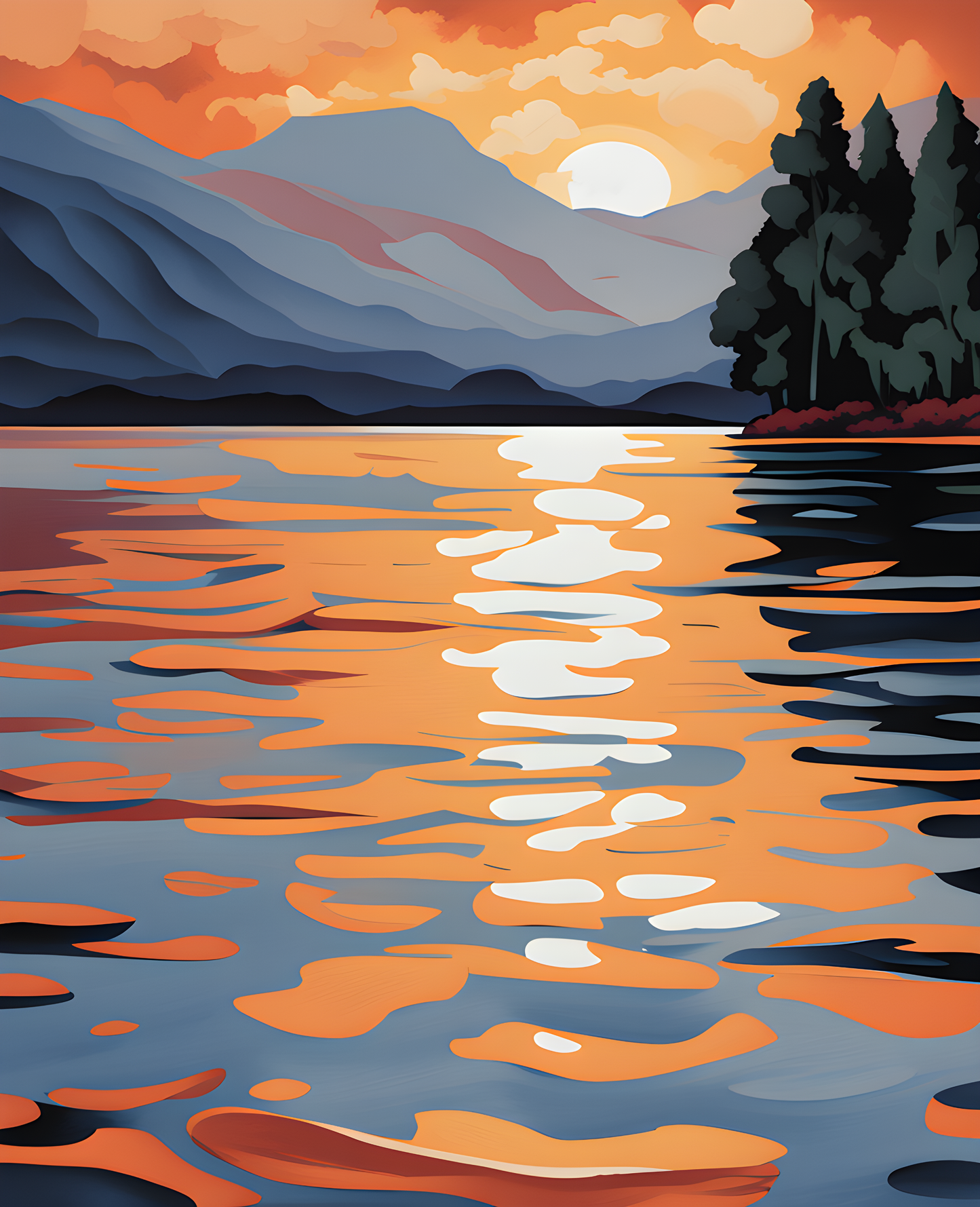 Afterglow (4) - Van-Go Paint-By-Number Kit