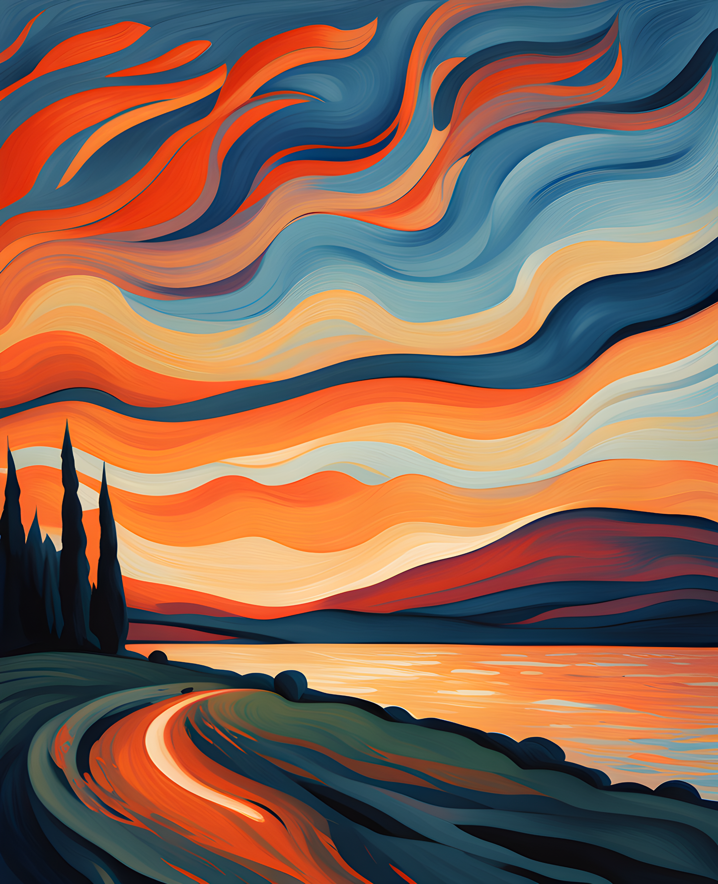 Afterglow (10) - Van-Go Paint-By-Number Kit