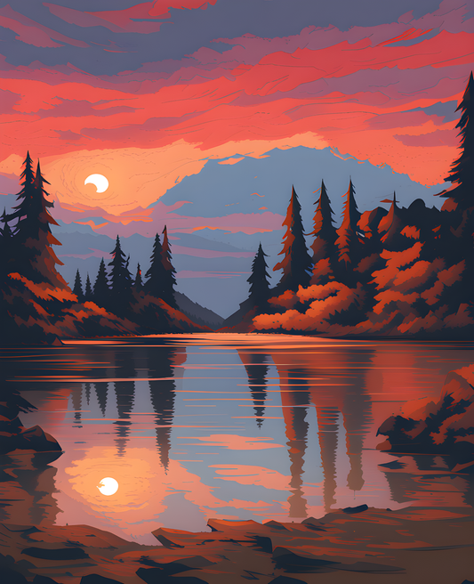 Afterglow (17) - Van-Go Paint-By-Number Kit
