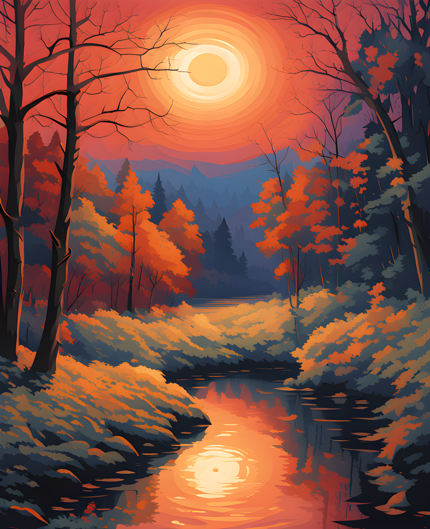 Afterglow (5) - Van-Go Paint-By-Number Kit