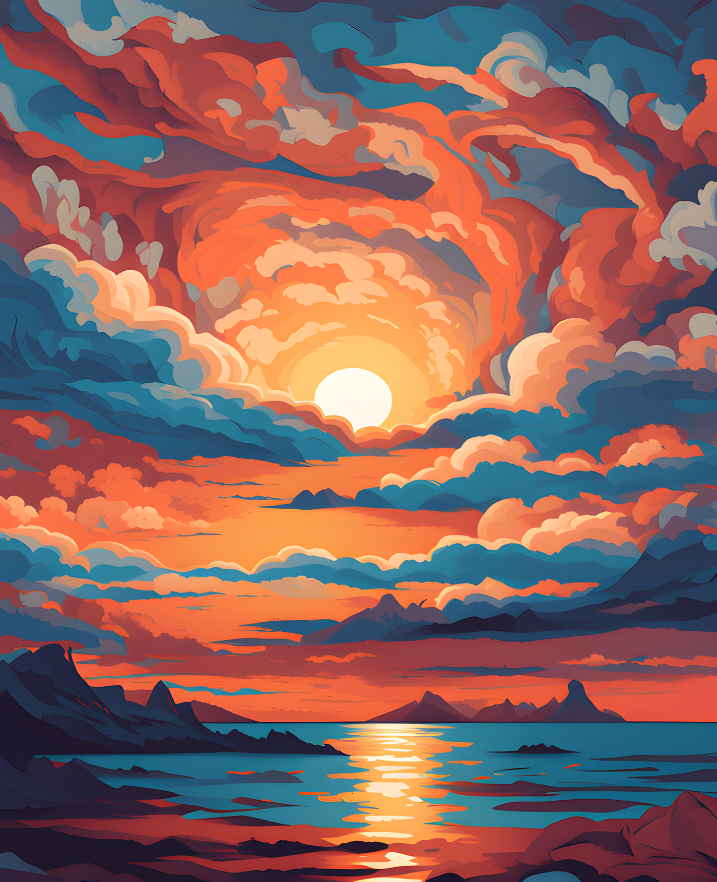 Afterglow (6) - Van-Go Paint-By-Number Kit