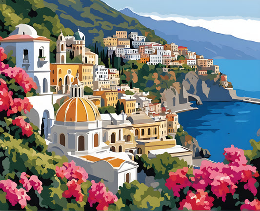 Amazing Places OD (16) - Amalfi Coast, Italy - Van-Go Paint-By-Number Kit