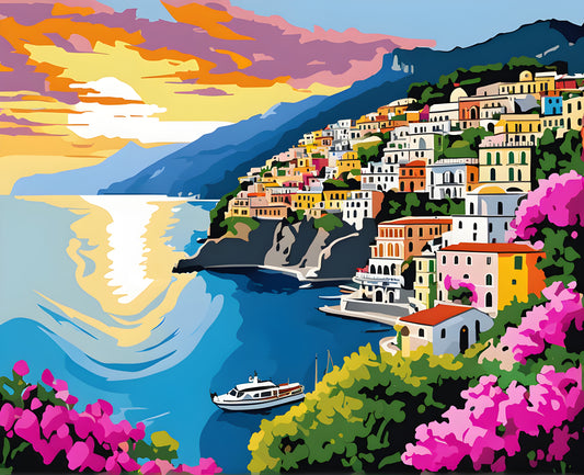 Amazing Places OD (15) - Amalfi Coast, Italy - Van-Go Paint-By-Number Kit