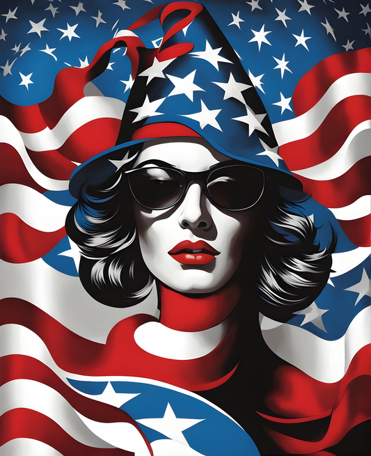 United States of America Flag PD (15) - Van-Go Paint-By-Number Kit