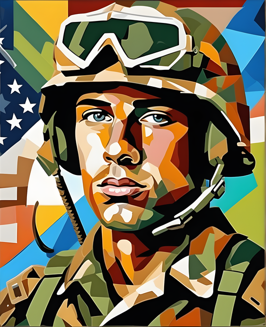 American Soldier (1) - Van-Go Paint-By-Number Kit