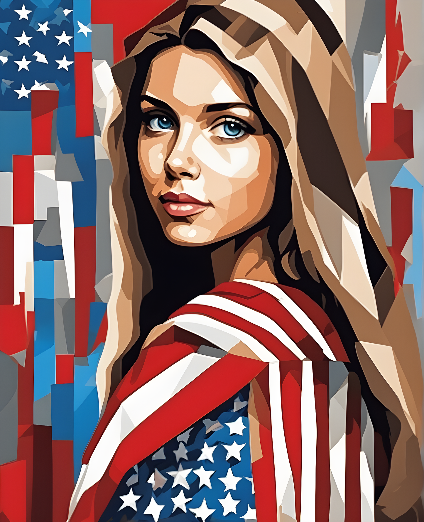 American Woman (1) - Van-Go Paint-By-Number Kit