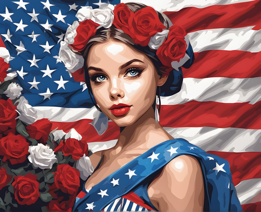 American Woman (2) - Van-Go Paint-By-Number Kit