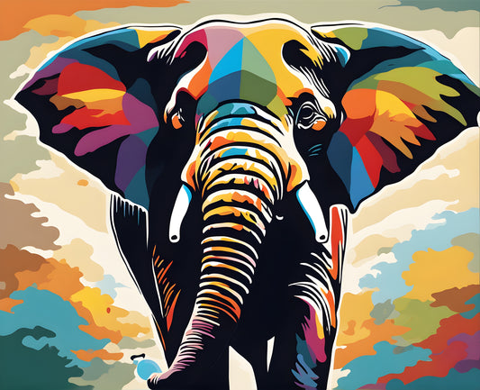 An Elephant - Van-Go Paint-By-Number Kit