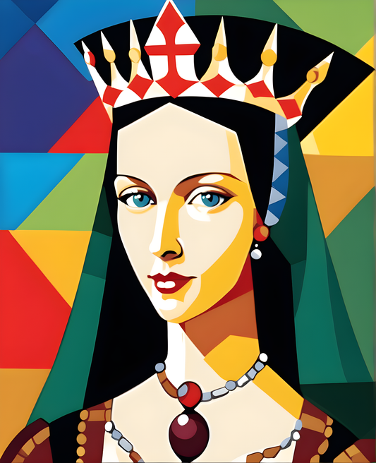 Royal Portrait PD (81) - Anne Boleyn Queen of England - Van-Go Paint-By-Number Kit