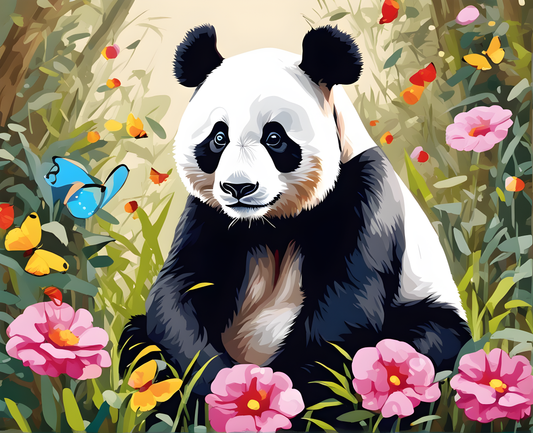 Anthropomorphic Panda - Van-Go Paint-By-Number Kit