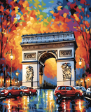 Paris Collection OD (29) - Arc de Triomphe - Van-Go Paint-By-Number Kit