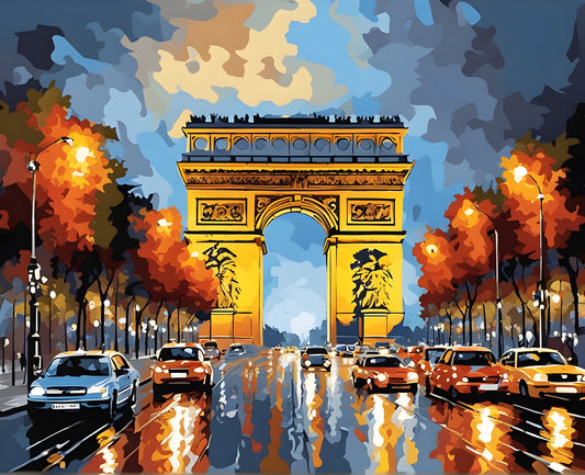 Arc de Triomphe, Paris (2) - Van-Go Paint-By-Number Kit