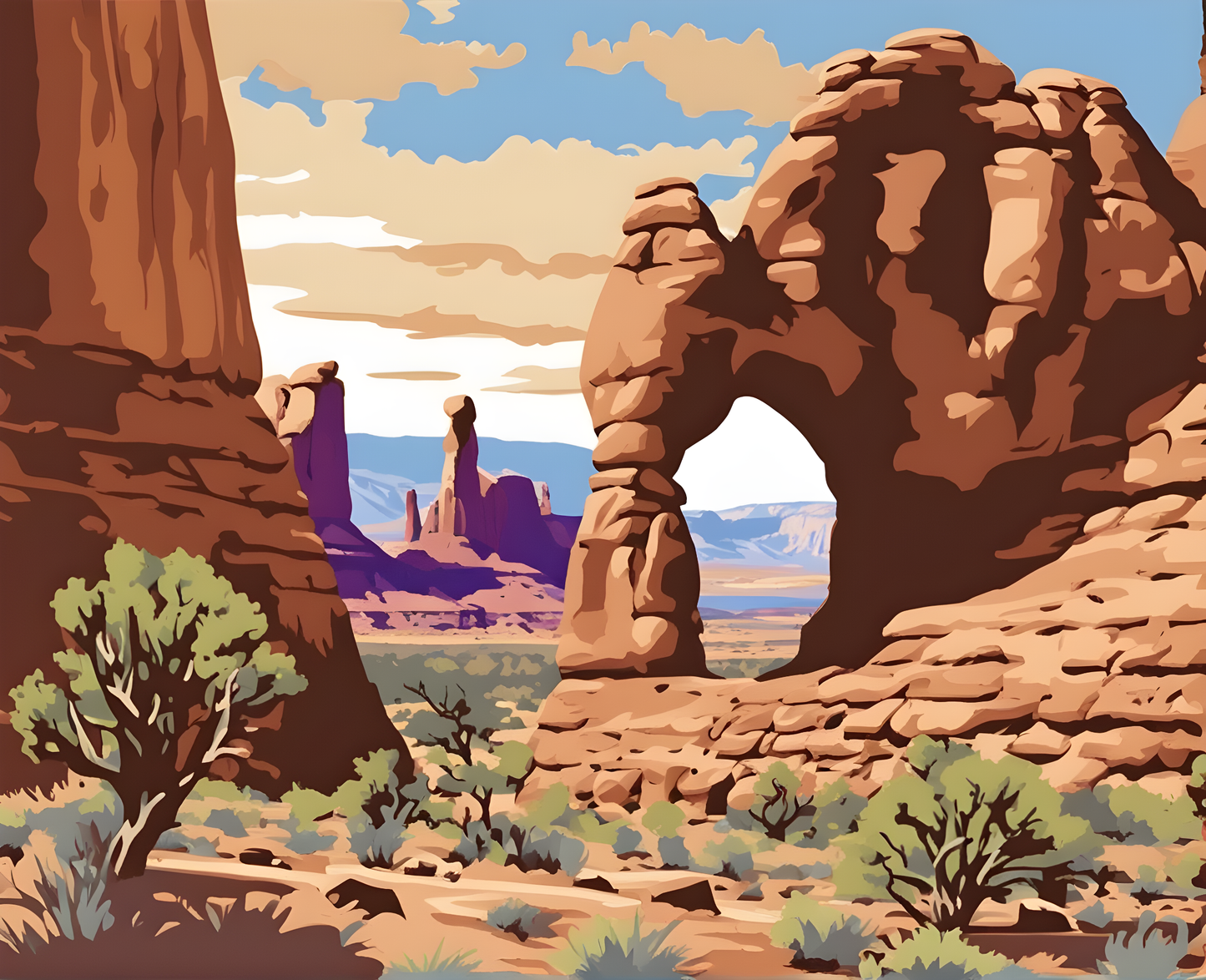 Amazing Places OD (268) - Arches National Park, USA - Van-Go Paint-By-Number Kit