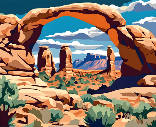 Amazing Places OD (269) - Arches National Park, USA - Van-Go Paint-By-Number Kit