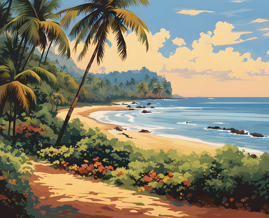 Sri Lanka Collection PD (25) - Arugam Bay -  Van-Go Paint-By-Number Kit
