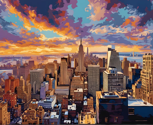 Amazing Places OD (430) - New York City, New York - Van-Go Paint-By-Number Kit