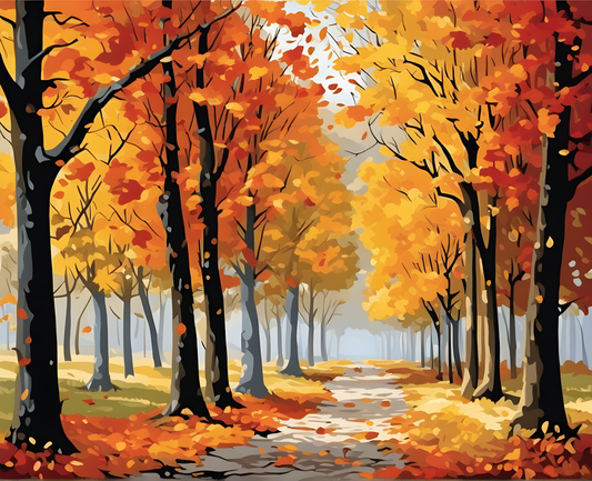 Autumn - Van-Go Paint-By-Number Kit