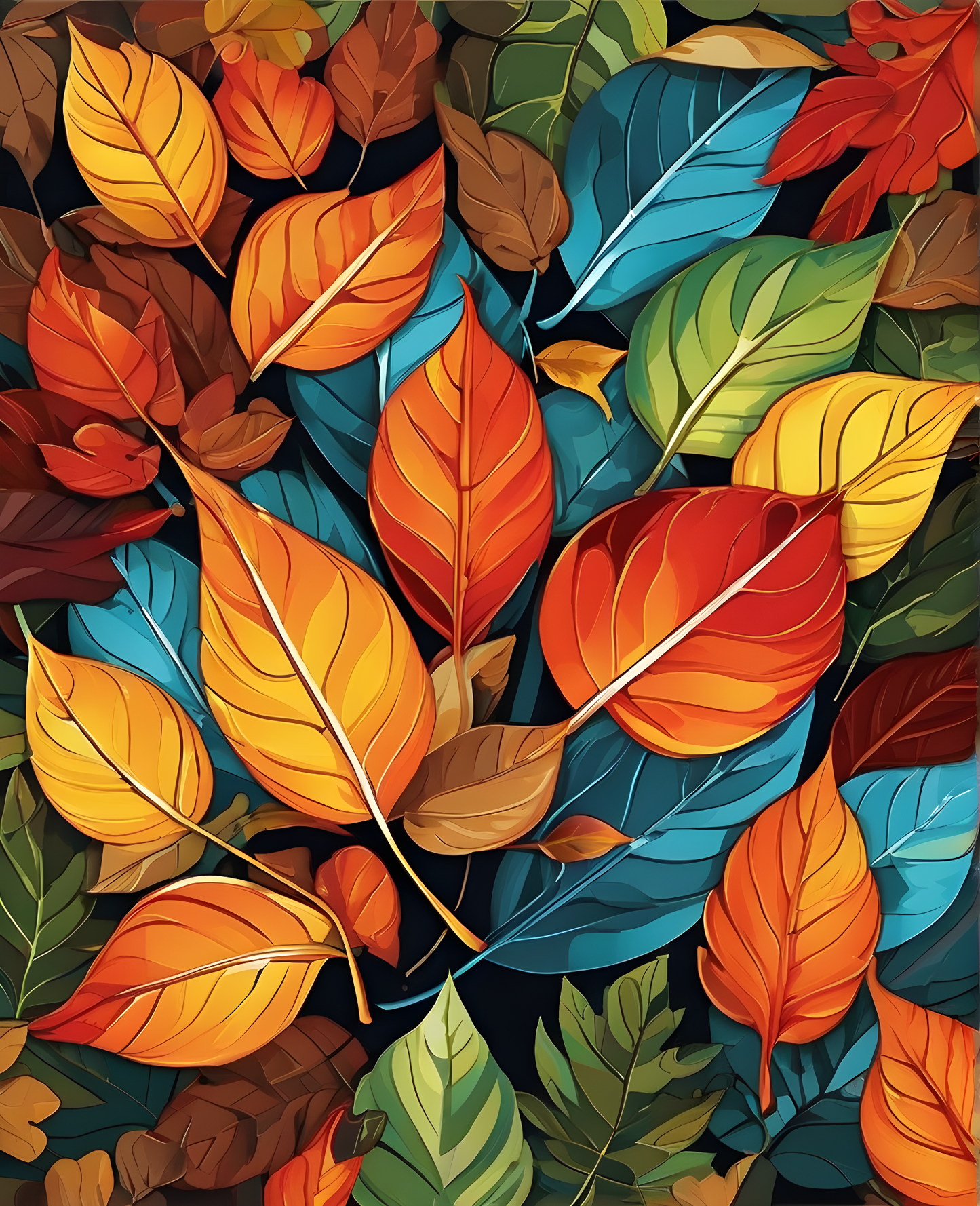 Autumn Leaves PD (1) - Van-Go Paint-By-Number Kit