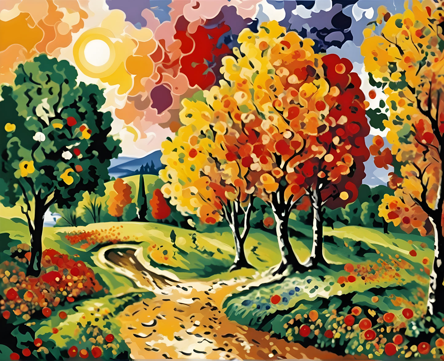 Autumn Palette (1) - Van-Go Paint-By-Number Kit