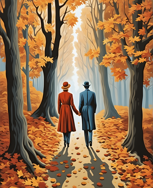 Autumn Walk - Van-Go Paint-By-Number Kit