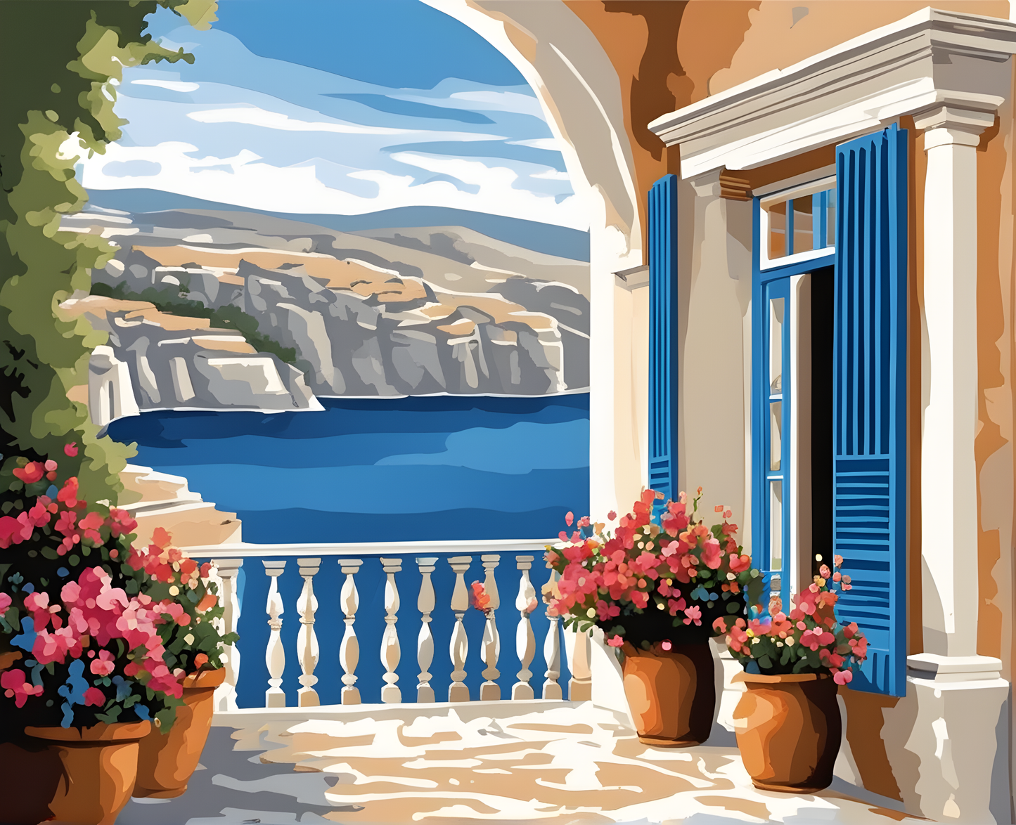 Balcony (2) - Van-Go Paint-By-Number Kit