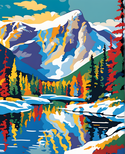 National Parks Collection PD (91) - Banff Park, Canada - Paint-By-Number Kit