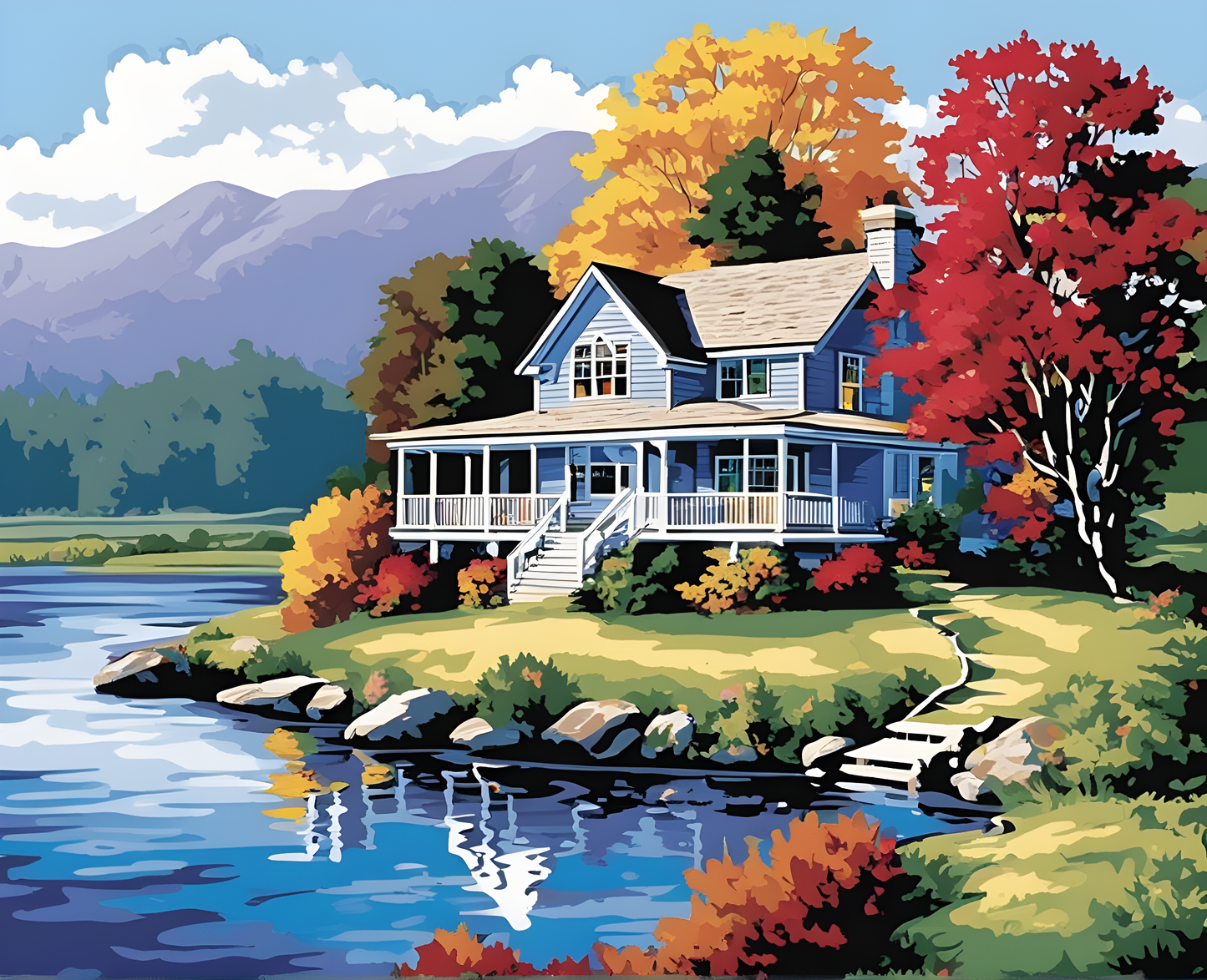 Banks Creek House - Van-Go Paint-By-Number Kit