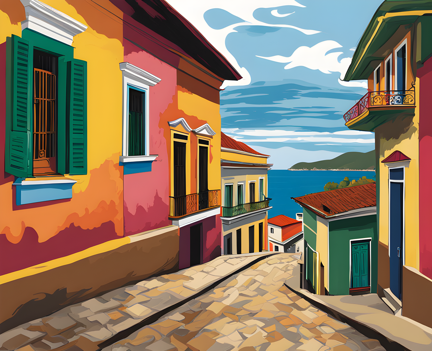 Cuba Collection PD (6) - Baracoa - Van-Go Paint-By-Number Kit