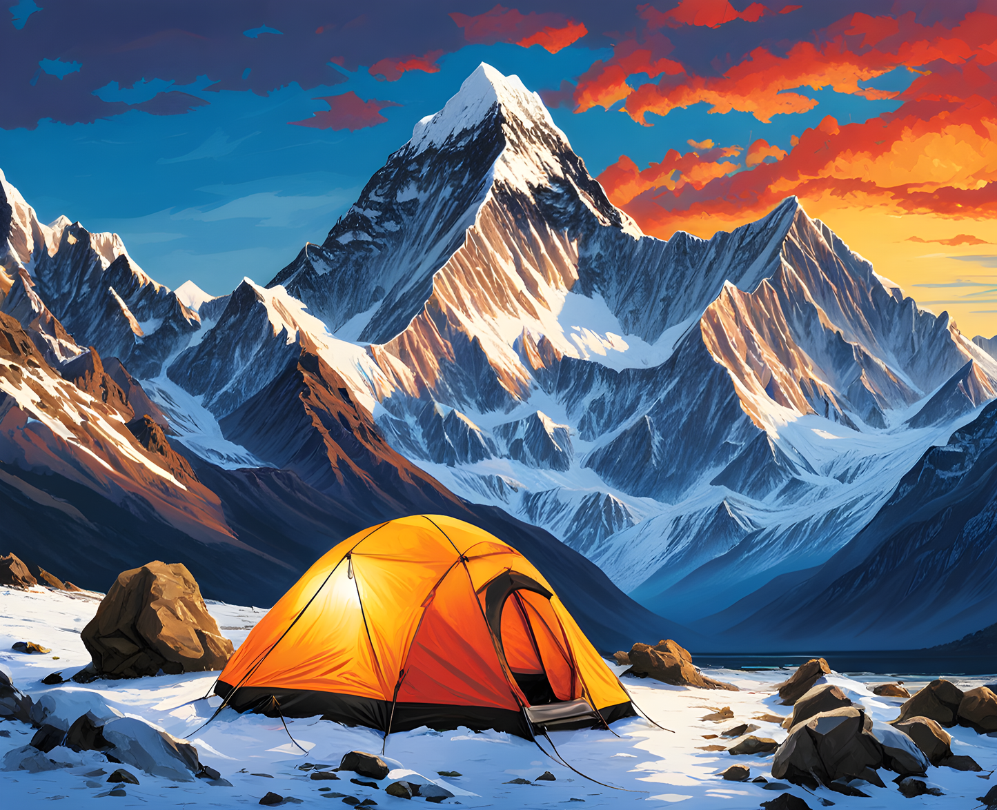Mount Everest Collection PD (2) - Base Camp - Van-Go Paint-By-Number Kit