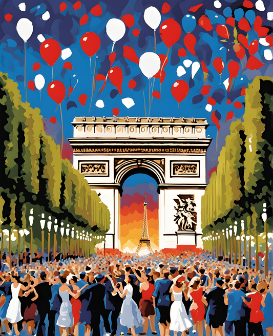 Paris Collection OD (69) - Celebration - Van-Go Paint-By-Number Kit