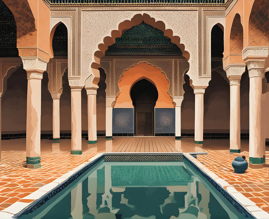 Amazing Places OD (360) - Ben Youssef Madrasa, Marrakesh, Morocco - Van-Go Paint-By-Number Kit