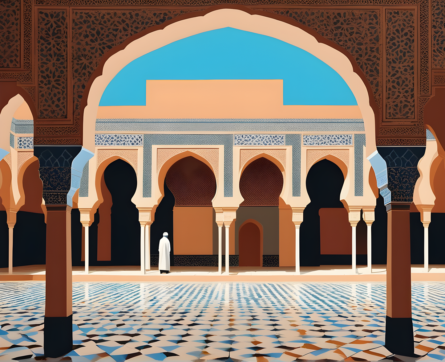 Amazing Places OD (359) - Ben Youssef Madrasa, Marrakesh, Morocco - Van-Go Paint-By-Number Kit