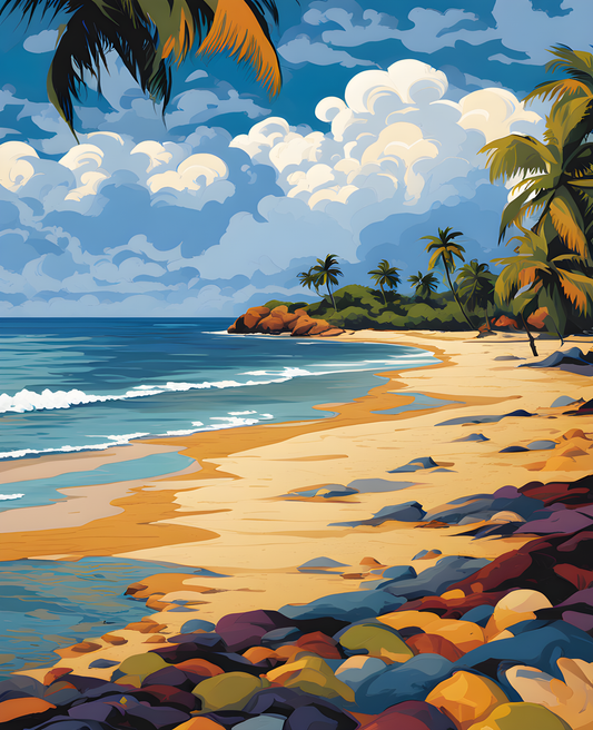 Sri Lanka Collection PD (35) - Bentota Beach -  Van-Go Paint-By-Number Kit