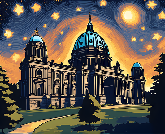 Berlin in a Starry Night (4) - Van-Go Paint-By-Number Kit