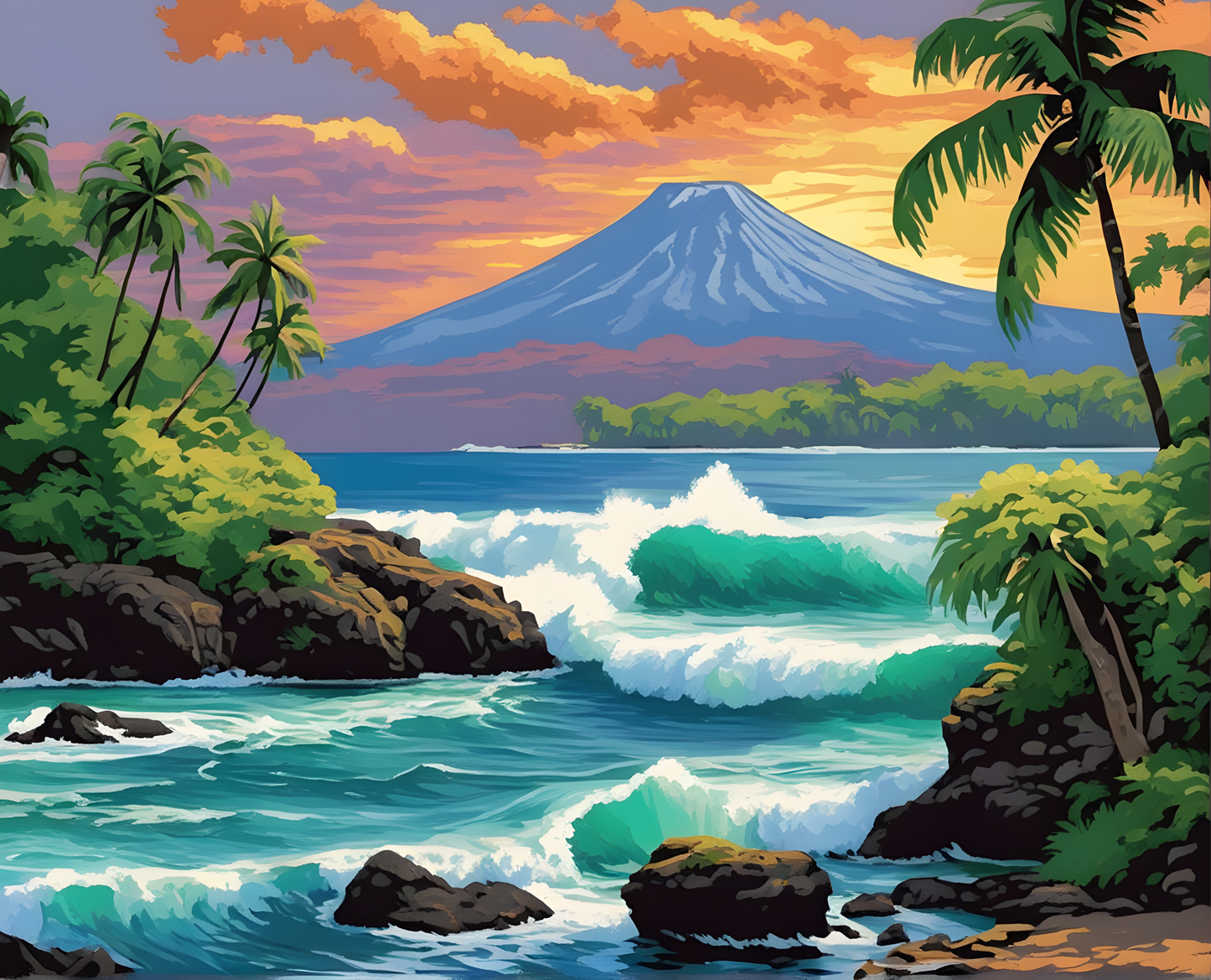 Amazing Places OD (398) - Big Island, Hawaii, USA - Van-Go Paint-By-Number Kit