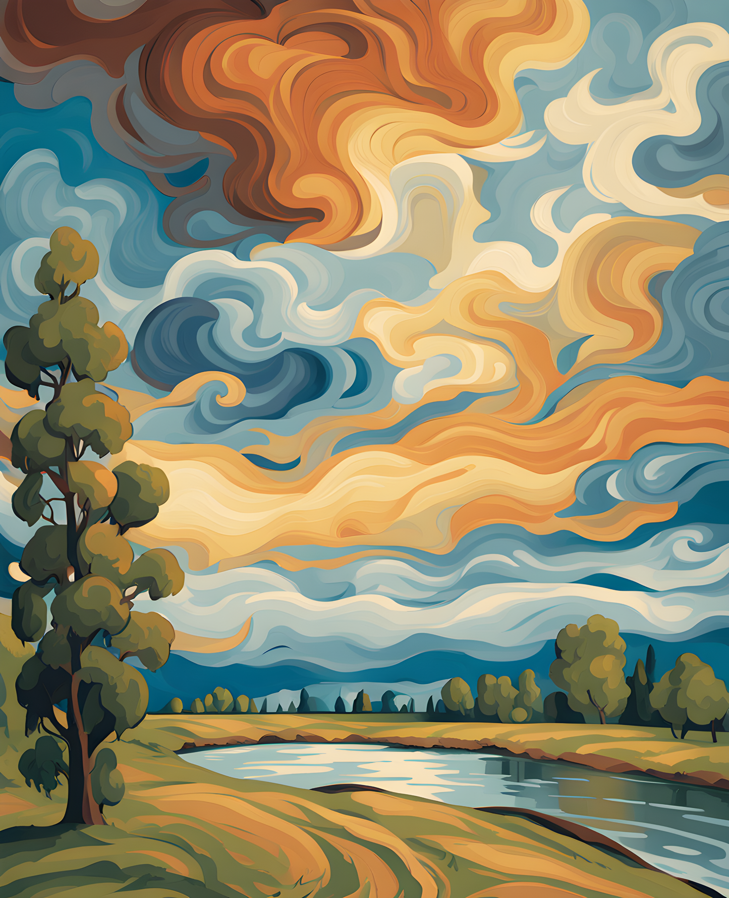 Big Skies (1) - Van-Go Paint-By-Number Kit
