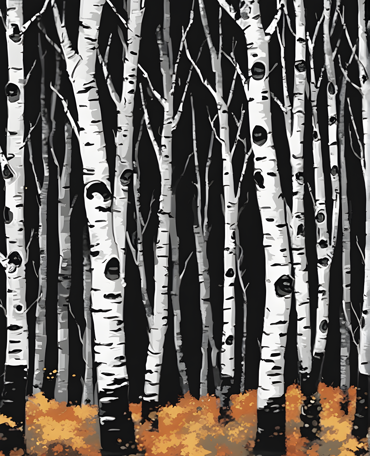 Birch Forest (4) - Van-Go Paint-By-Number Kit