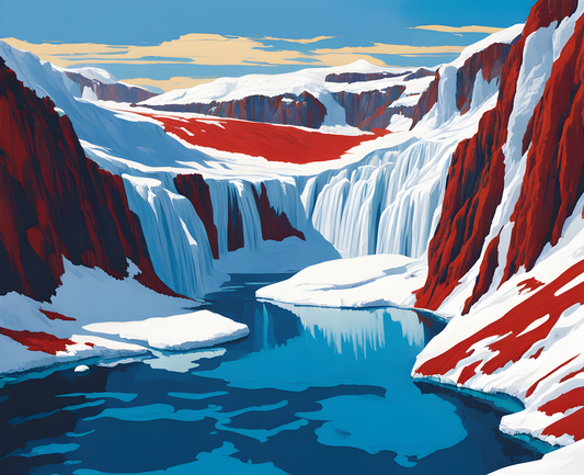 Antarctica Collection PD (23) - Blood Falls - Van-Go Paint-By-Number Kit