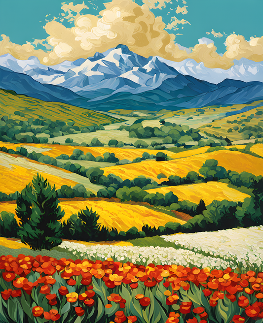 Blooming Valley - Van-Go Paint-By-Number Kit