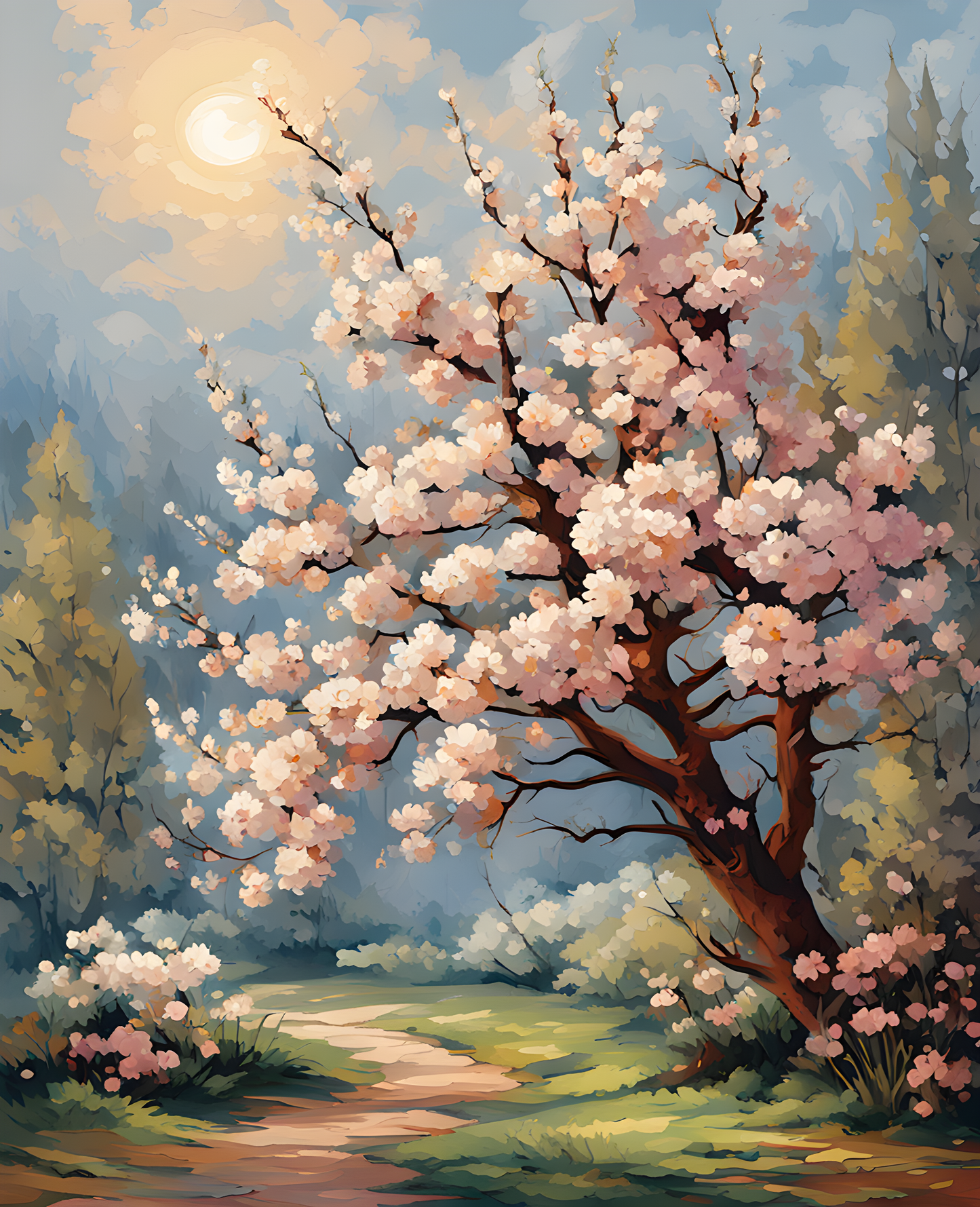 Blossoms of Spring (3) - Van-Go Paint-By-Number Kit