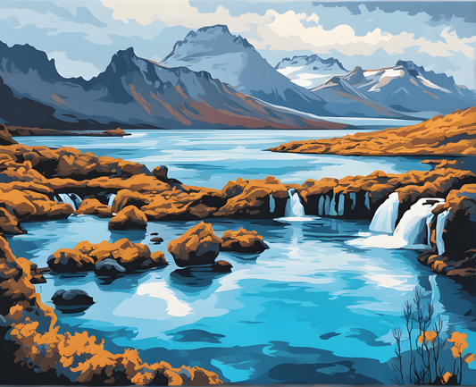 Amazing Places OD (424) - Blue Lagoon, Iceland - Van-Go Paint-By-Number Kit