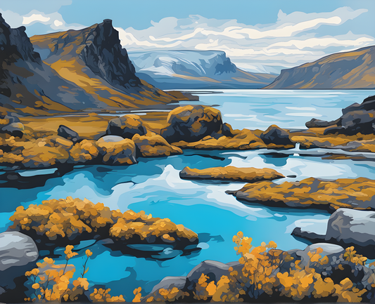 Amazing Places OD (423) - Blue Lagoon, Iceland - Van-Go Paint-By-Number Kit